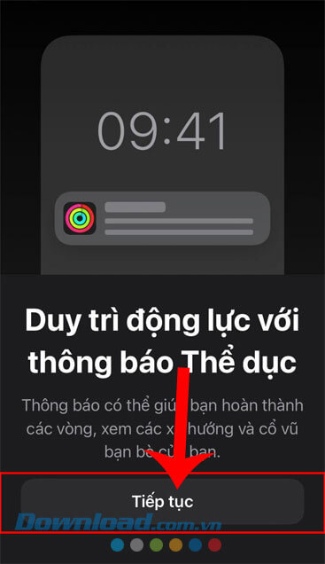 Nhấn vào nút Tiếp tục 1 lần nữa