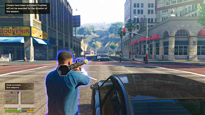 Cheat code GTA 5 cung cấp một số hiệu ứng mạnh mẽ cho nhân vật