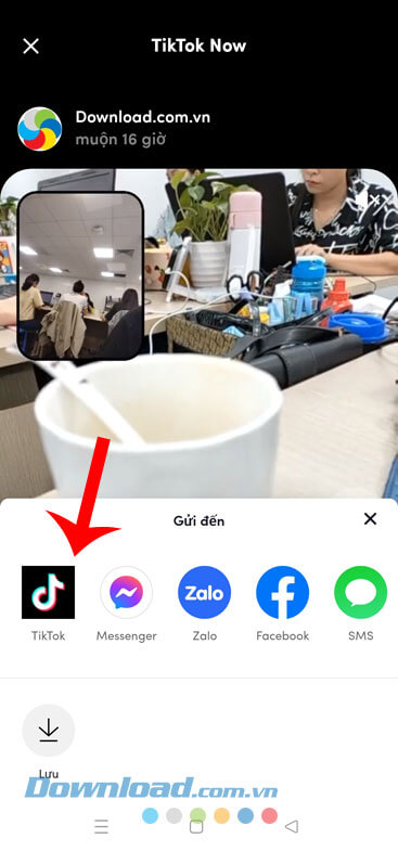  Lưu video về máy hoặc chia sẻ lên mạng xã hội khác.
