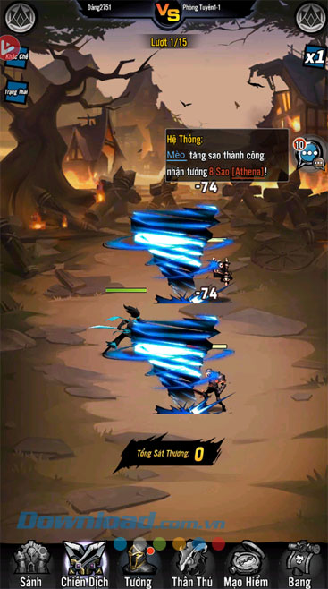 Bắt đầu trận chiến