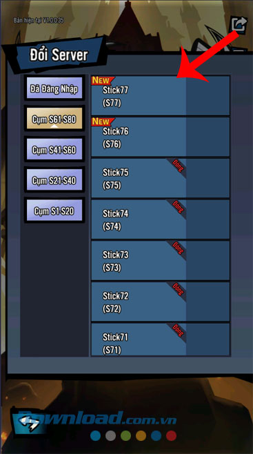 Lựa chọn máy chủ bất kỳ