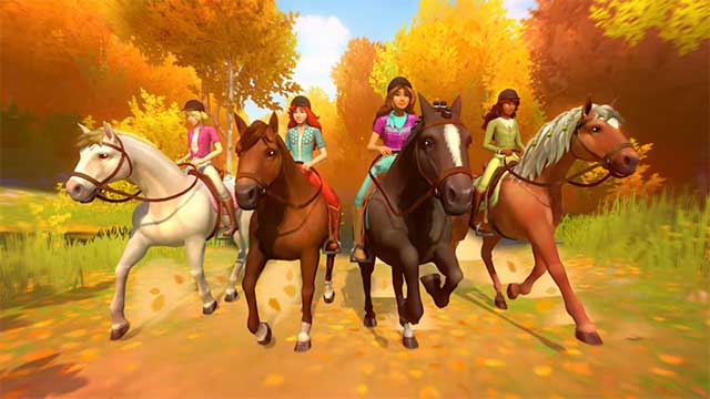 Horse Club Adventures 2 lấy bối cảnh câu lạc bộ trong mùa thu ở Lakeside