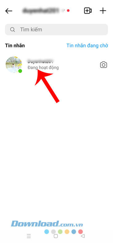 Truy cập vào cuộc trò chuyện bất kỳ