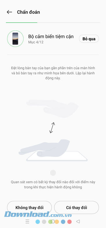 Thực hiện các thao tác chẩn đoán điện thoại