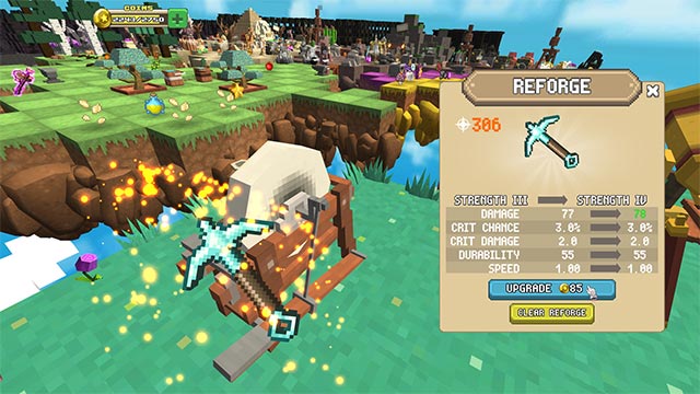 Tăng cường sức mạnh cho công cụ bằng các loại bùa chú trong game Merge Crafter