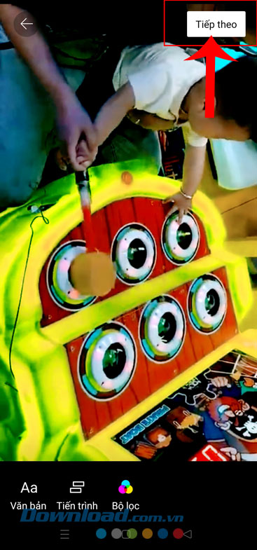 Nhấn vào nút Tiếp theo