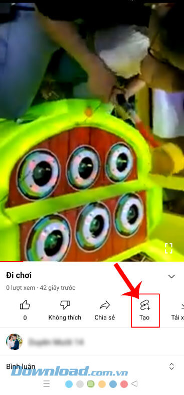 Nhấn vào nút Tạo