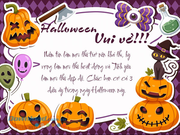 Thiệp chúc mừng ngày lễ Halloween