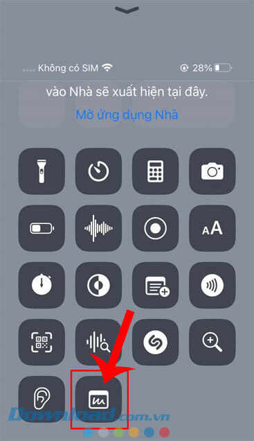 Nhấn vào biểu tượng ghi chú nhanh