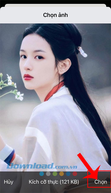 Ấn vào nút Chọn