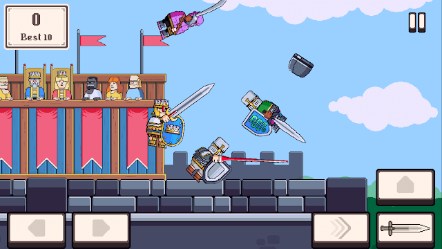 Tham gia vào trận chiến giữa các hiệp sĩ trong game Knight Brawl