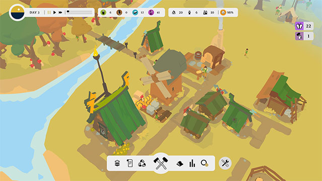 Tận dụng các công cụ có sẵn trong game Outlander để xây dựng và chế tạo không ngừng