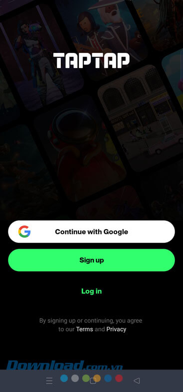 Đăng nhập tài khoản TapTap
