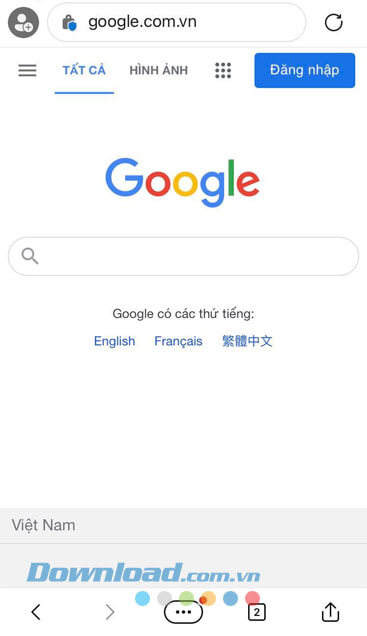 Tìm kiếm thông tin trên Microsoft Edge bằng Google.