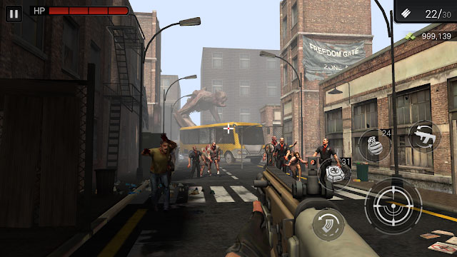 Bắn súng tiêu diệt zombie ở góc nhìn thứ nhất chân thực trong game Zombie Hunter D-Day2