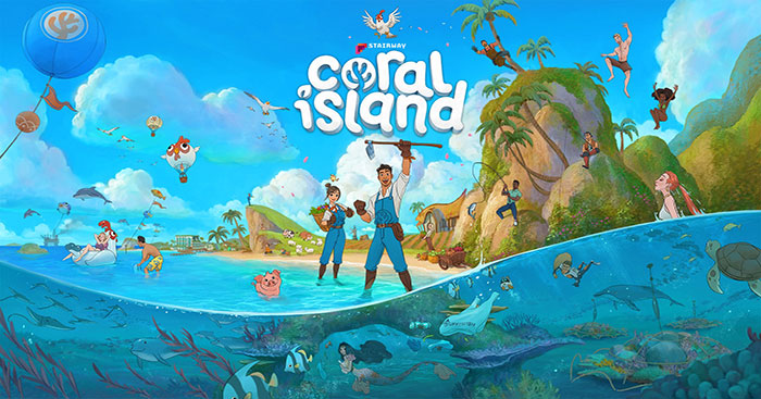 Game mô phỏng quản lý nông trại, với bối cảnh ngôi làng bên bờ biển - Coral Island