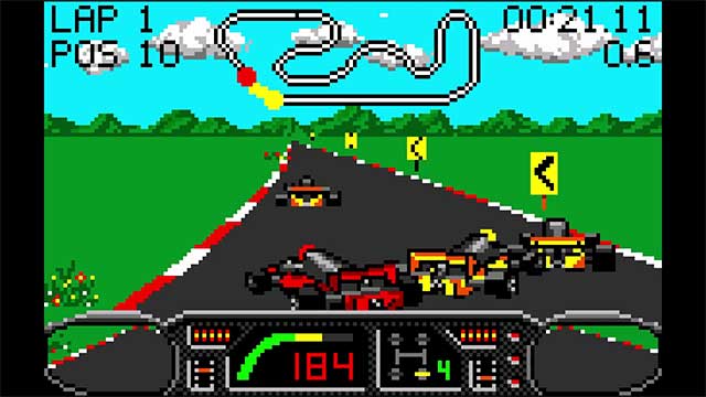 Checkered Flag là game mô phỏng đua xe tốc độ cao đồ họa cổ điển đầy màu sắc