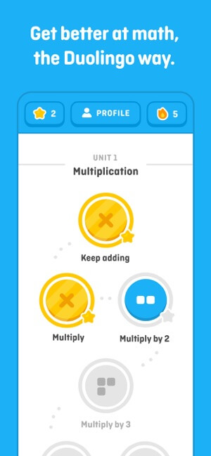 Duolingo Math là ứng dụng học toán thú vị