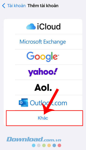  Ấn vào mục Khác
