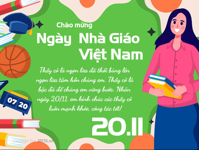Thiệp chúc mừng ngày Nhà Giáo Việt Nam 20/11