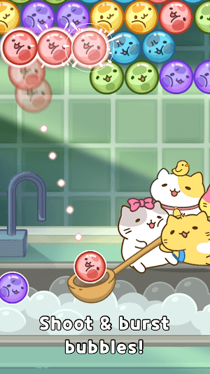 MitchiriNeko Bubble là một game bắn bong bóng với những chú mèo đáng yêu