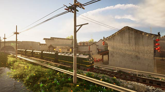 Khung cảnh thôn quê gần gũi và sống động được tái hiện rõ nét trong game Oriental Valley