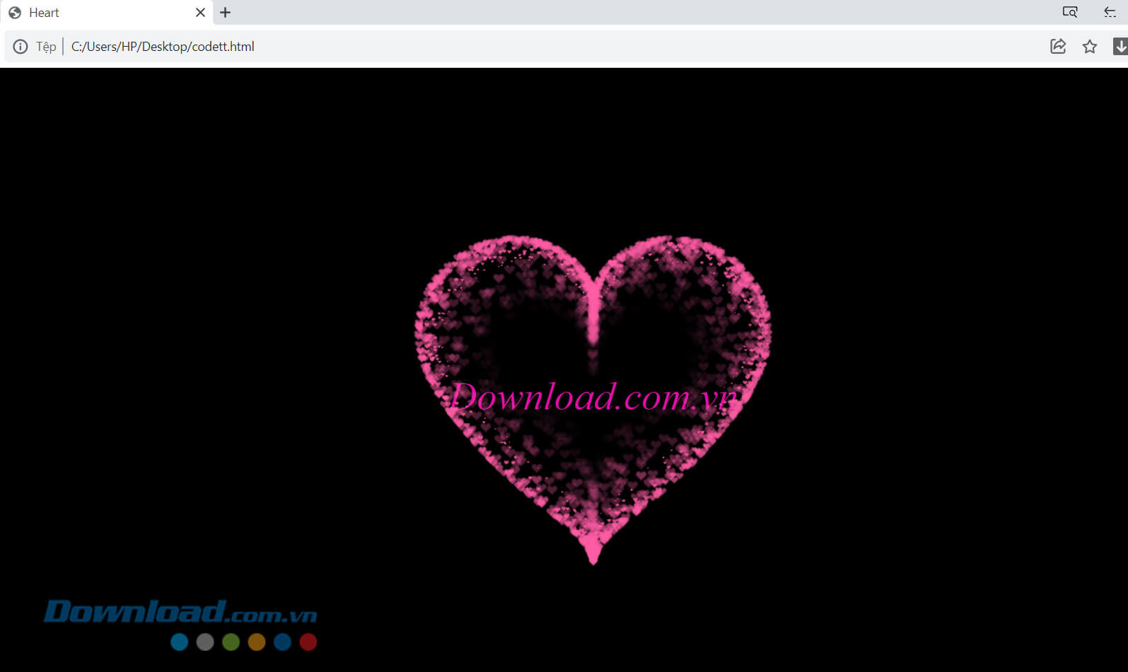 Hình ảnh trái tim đập tỏ tình giống trong phim