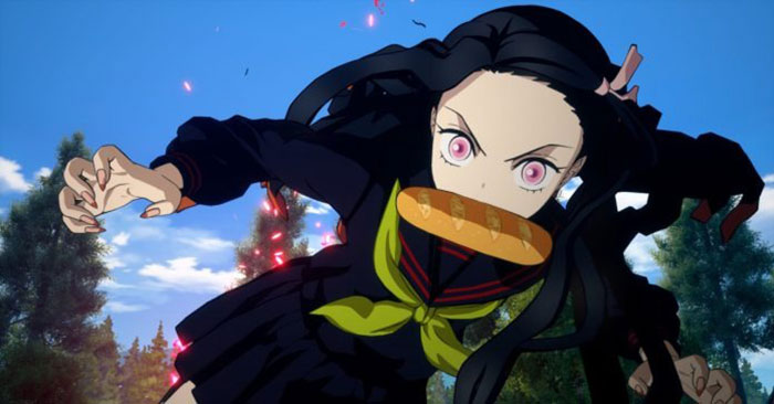 Biến thể Nezuko Academy mang đến cho nhân vật ngoại hình của một nữ sinh