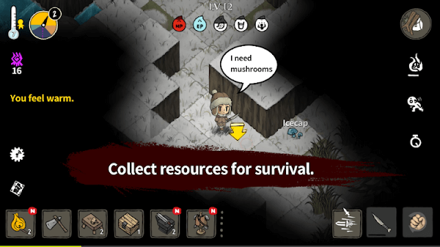 Thu thập các tài nguyên để sinh tồn trong game The Wild Darkness