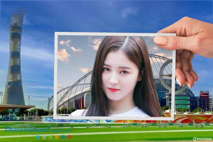 Ảnh check in sân vận động World Cup Qatar 2022