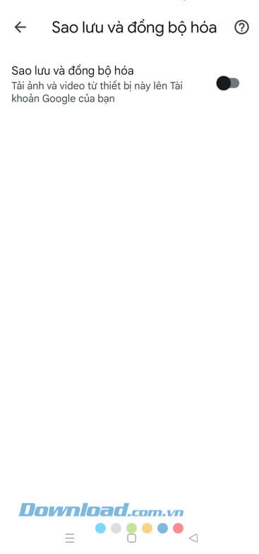 Tắt chế độ đồng bộ ảnh tự động trên Google Photos