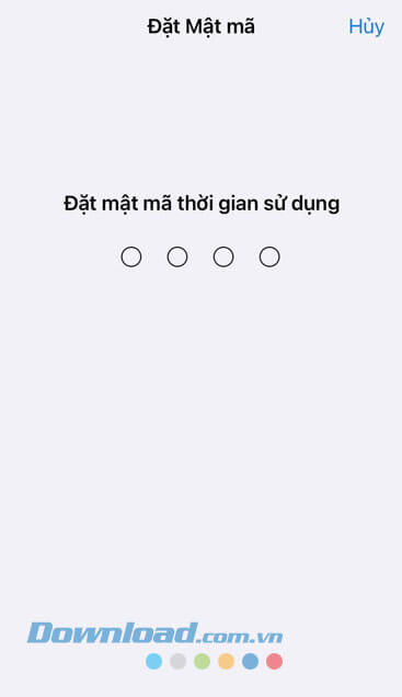 Đặt mật mã thời gian sử dụng