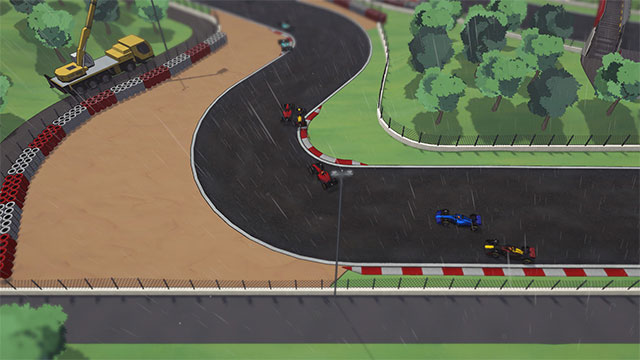 Đường đua ngoằn nghèo và thời tiết luôn thay đổi sẽ gây khó cho các tay đua non trẻ của Formula TOP game