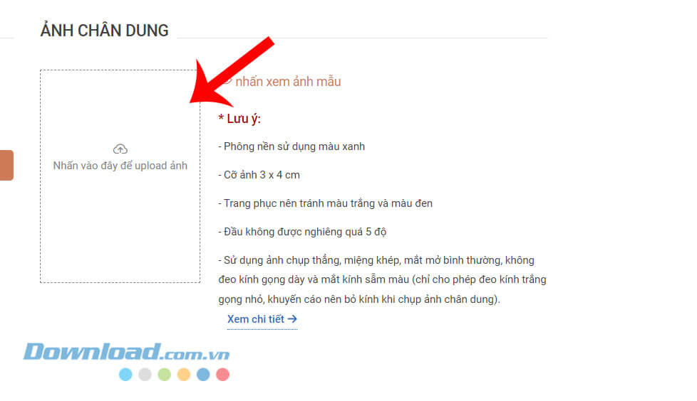 Đăng tải ảnh chân dung của mình lên