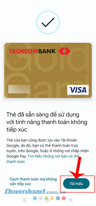 Nhấn vào nút Tôi hiểu