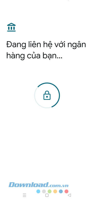 Đợi liên hệ với ngân hàng và xác nhận thẻ