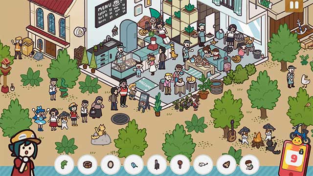 Tương tác với dàn nhân vật dễ thương, độc đáo và lập dị