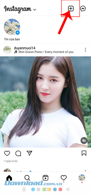 Ấn vào biểu tượng dấu “+”