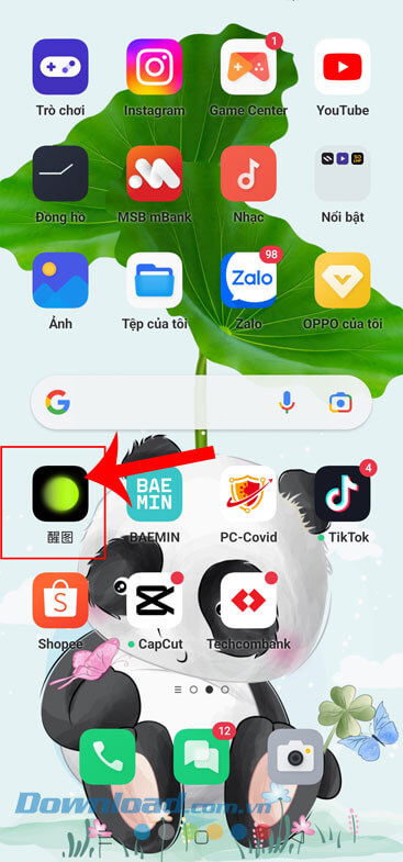 Mở ứng dụng XingTu trên điện thoại lên 