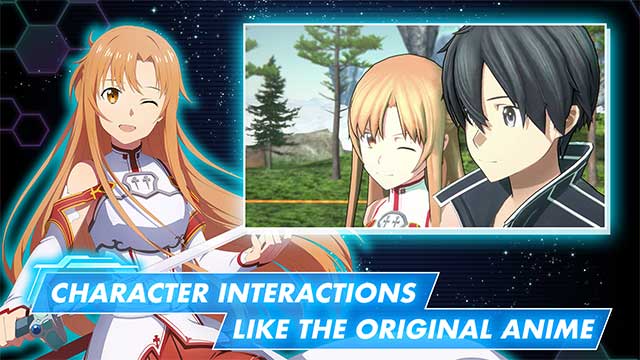 Tương tác với các nhân vật như trong Anime Sword Art Online 