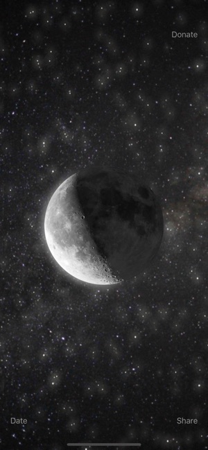 MOON là ứng dụng để bạn theo dõi mặt trăng chân thực