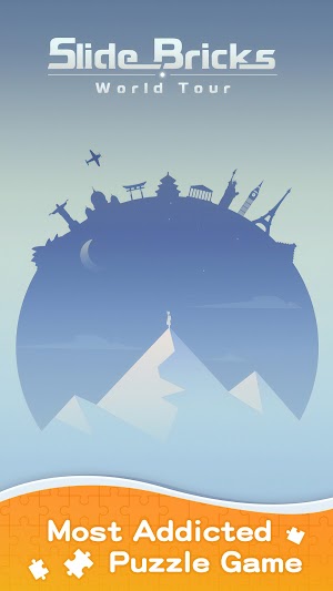 Slide Bricks World Tour là game giải đố cho bạn phiêu lưu khắp thế giới