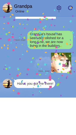 Giao diện chat thân thiện