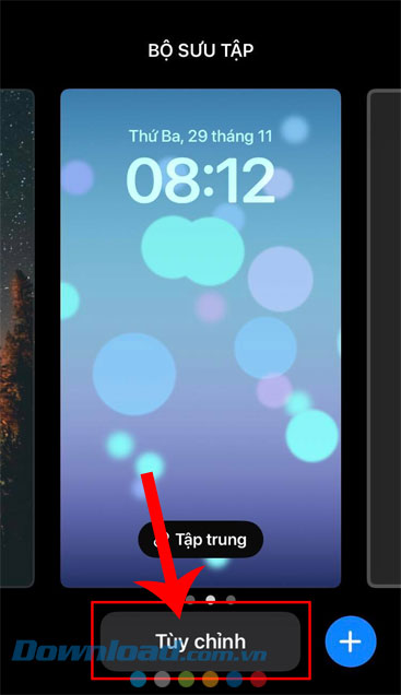 Nhấn vào nút Tùy chỉnh