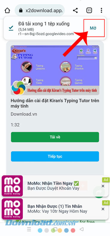 Mở và bắt đầu xem video