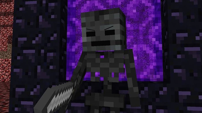 Wither Skeleton gây ra hiệu ứng Wither chết người làm cạn kiệt HP của người chơi theo thời gian