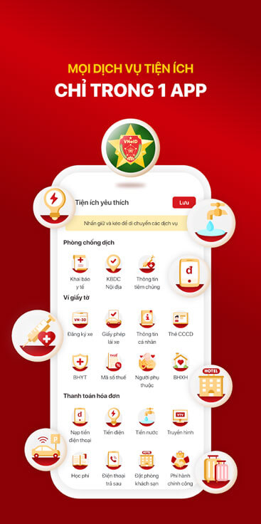 Nhiều dịch vụ công được tích hợp