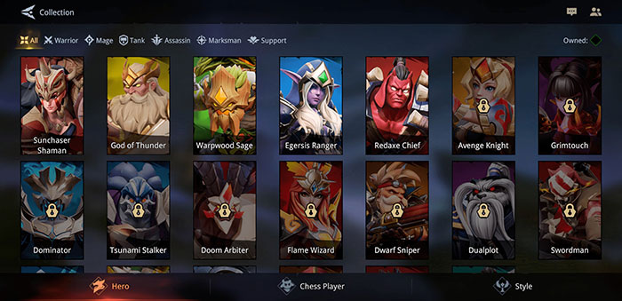 AutoChess MOBA có một bộ sưu tập tướng vô cùng đa dạng