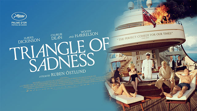Poster phim Đáy Thượng Lưu (Triangle of Sadness) giành giải Cành cọ vàng 2022