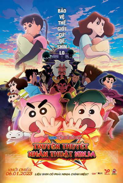 Poster phim Shin Cậu Bé Bút Chì: Truyền Thuyết Nhẫn Thuật Ninja